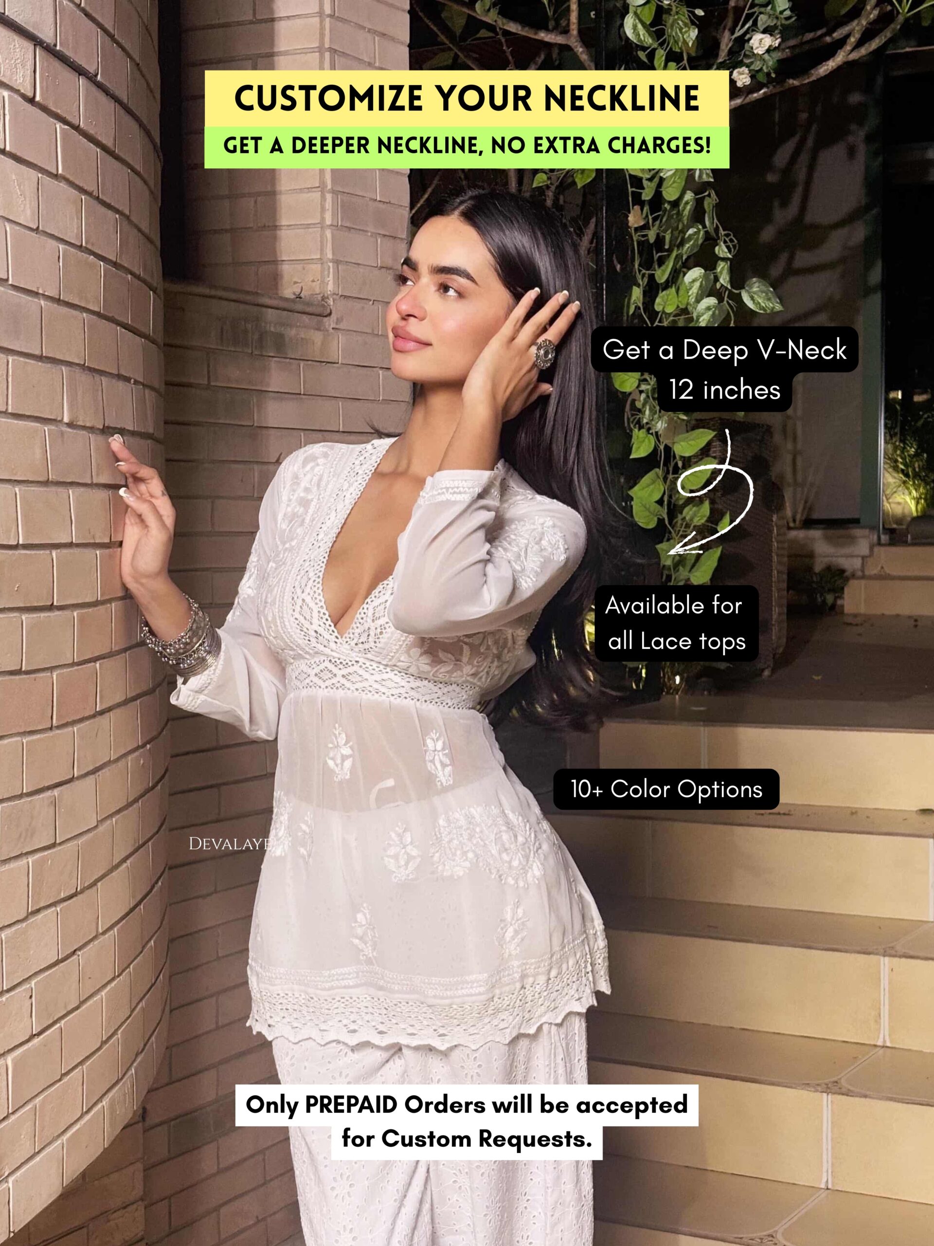 Lace Top White Paisley - Image 16