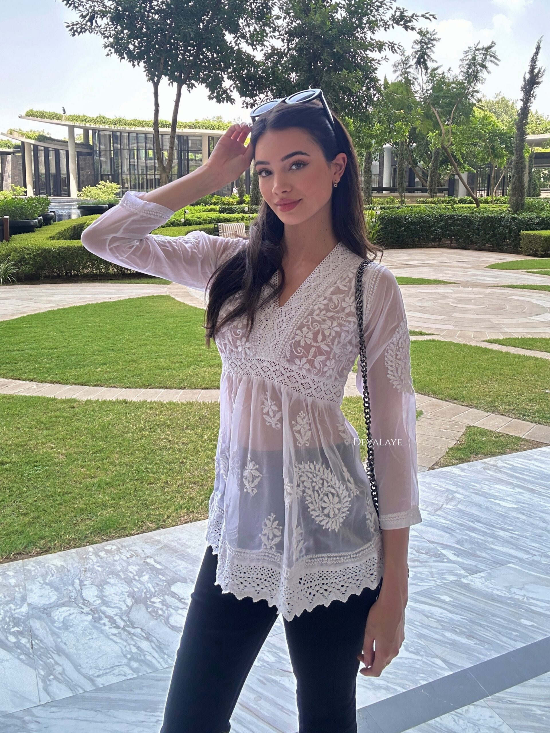 【CLANE】LAYERED COMBI TOPS(IVORY 1) 1000013270760-Beige-OFFWHITE-