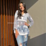 Lace Top Blue Grey Paisley