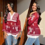 Lace Top Sangria Paisley