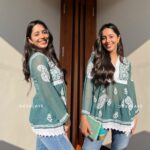 Lace Top Green Paisley