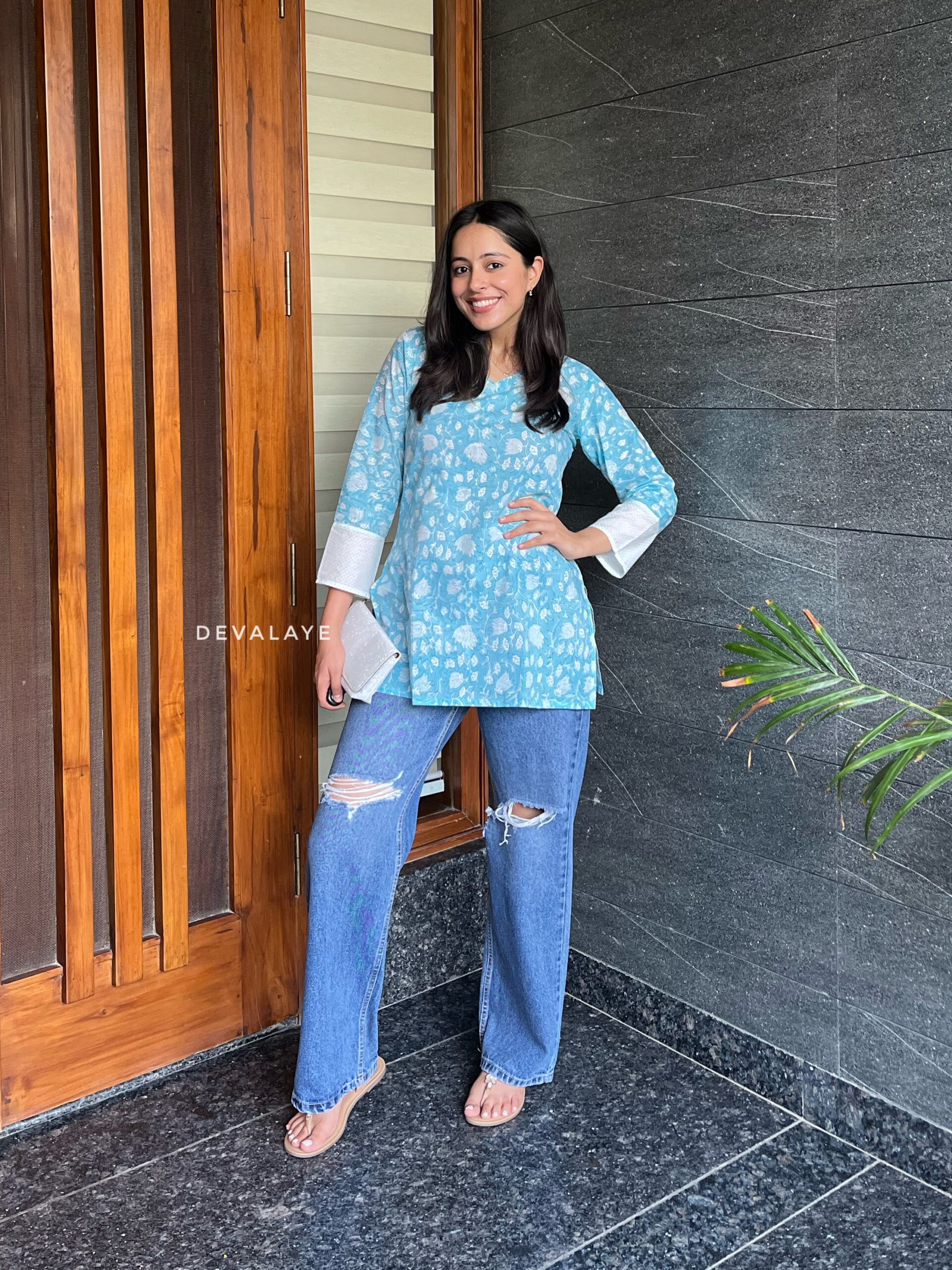 Sara Top Blue - Image 2