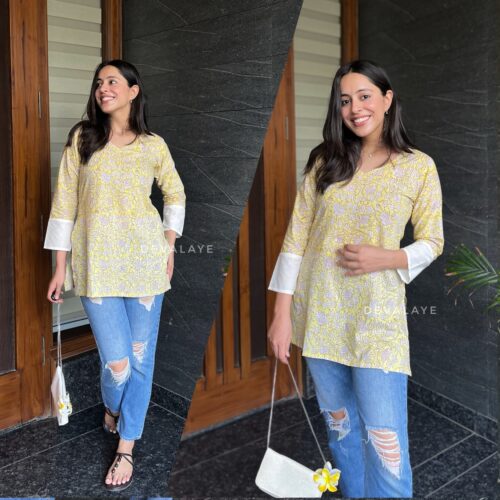Sara Top Yellow