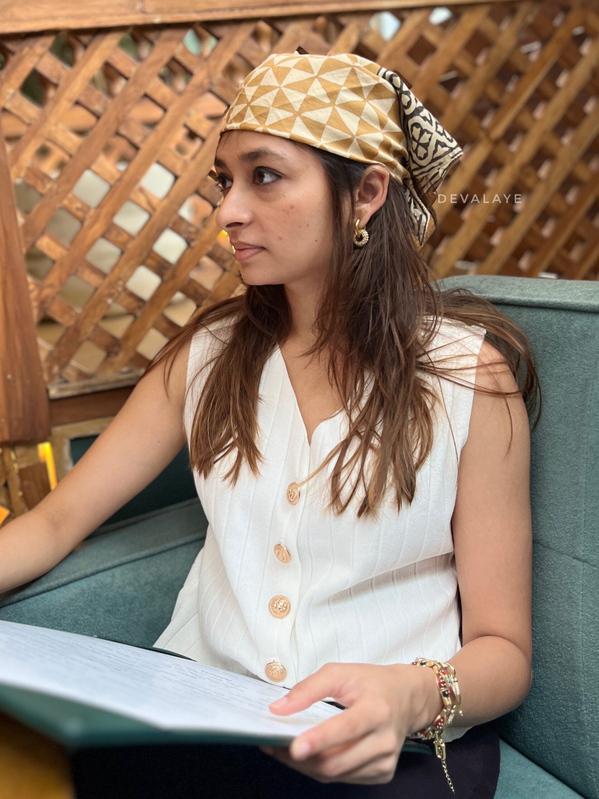 Indie Mustard Bandana - Image 3