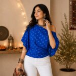 Bandhani Top - Blue