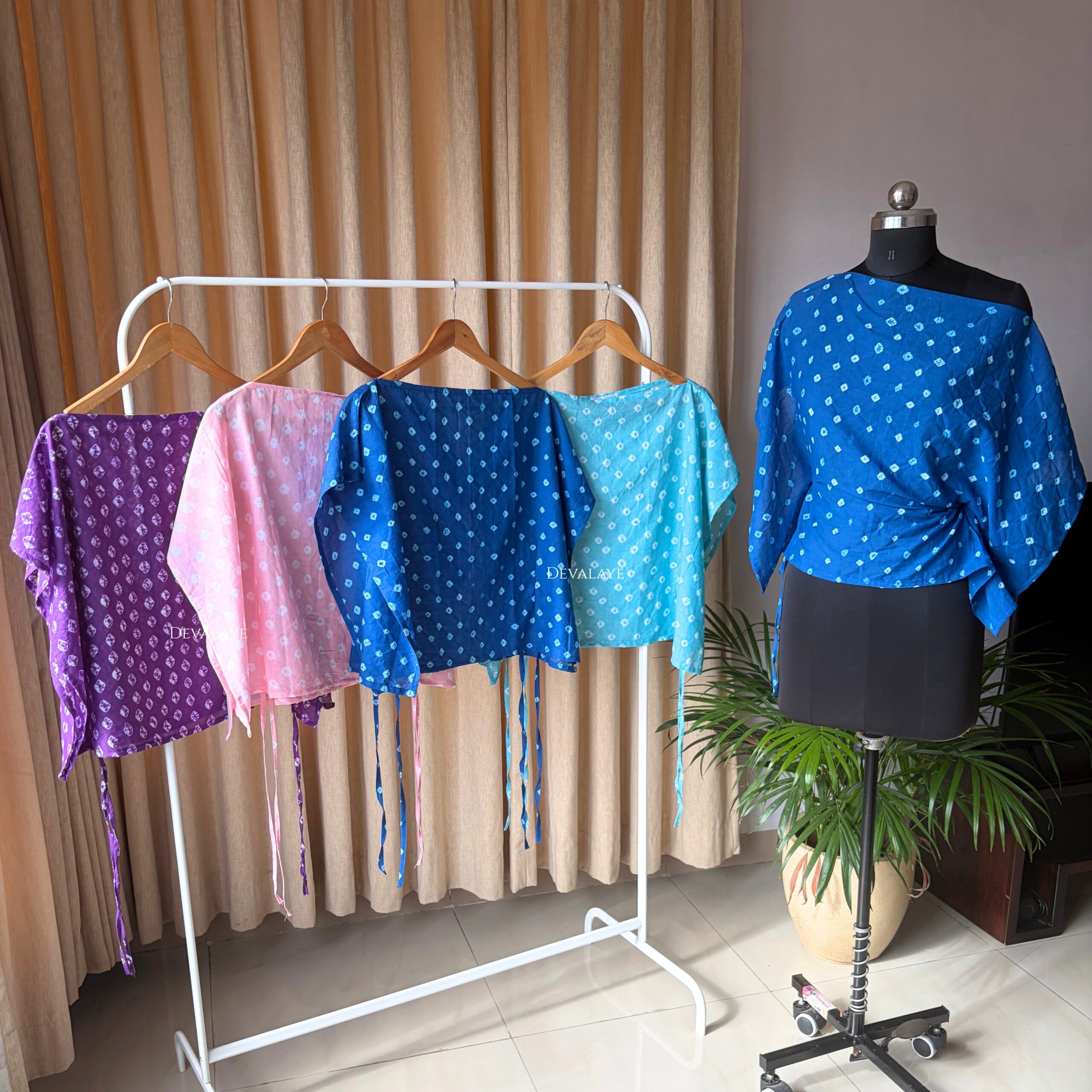 Bandhani Top - Purple - Image 3