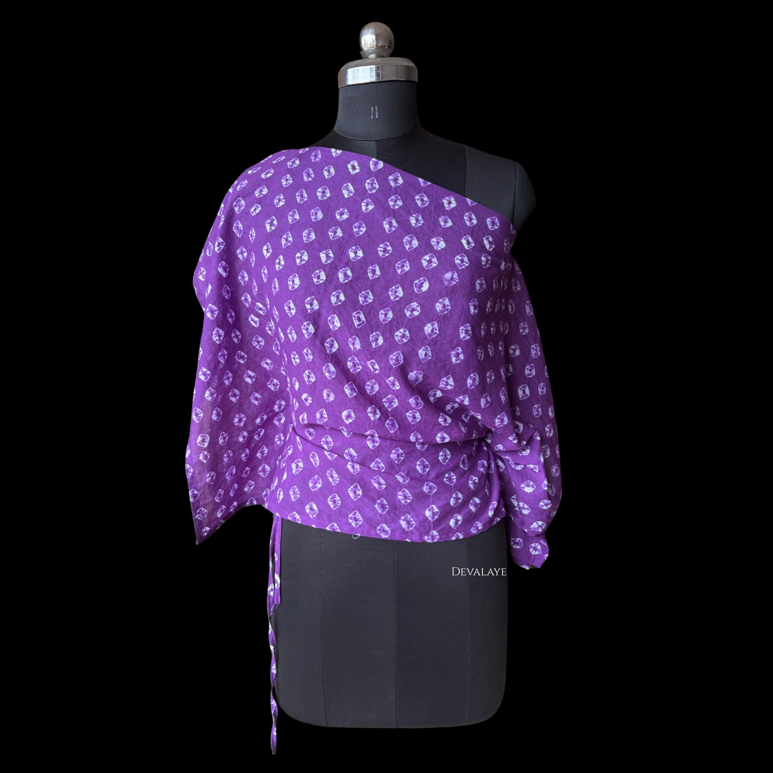 Bandhani Top - Purple - Image 2